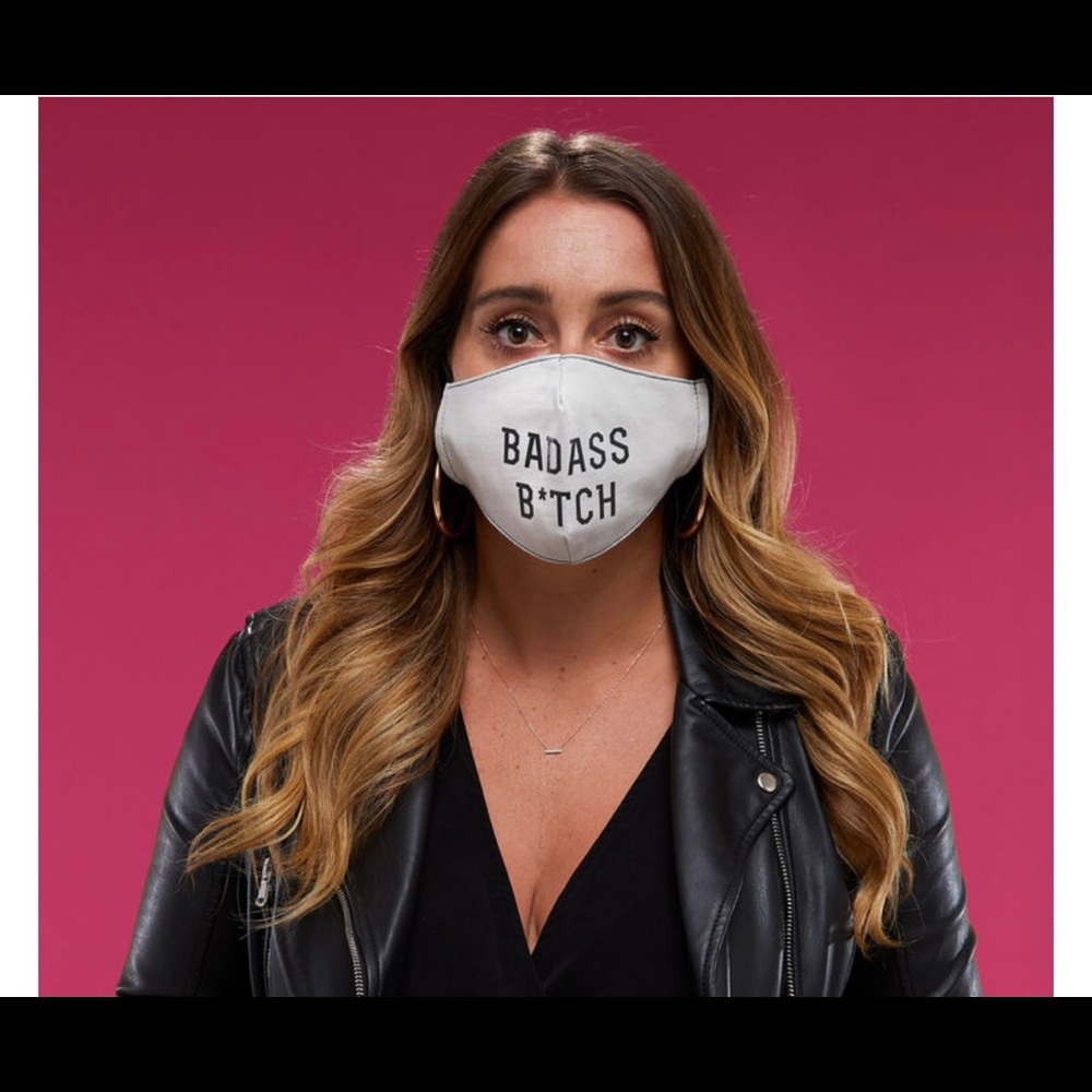 Badass B Woman’s Fun Facemask - BRAND NEW, Great Gift